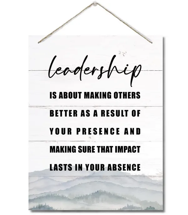 White_Leadership_Inspirational_Quote_Decor_Sign,_Hanging_Printed_Wall_Plaque_Wood_Signs,_Leader_Home_Office_Decor,_Office_Decor,_Office_Wall_Art,_Dorm_Decor,_Gift_|_For_Leader_Boss_Teacher_10X7.8Inch