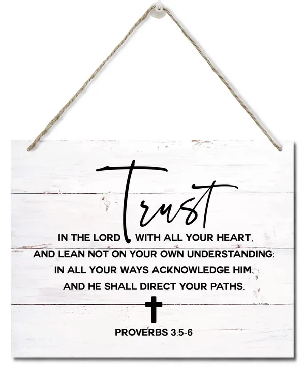 White_Bible_Verse_Printed_Wood_Plaque_Sign_Wall_Hanging,_Home_Wall_Decor_Trust_In_The_Lord_With_All_Your_Heart_Scripture_Rustic_Hanging_Wall_Plaque_Wood_Signs,_Proverbs_3:5-6_Christian_Sign
