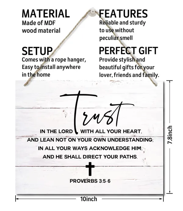 White_Bible_Verse_Printed_Wood_Plaque_Sign_Wall_Hanging,_Home_Wall_Decor_Trust_In_The_Lord_With_All_Your_Heart_Scripture_Rustic_Hanging_Wall_Plaque_Wood_Signs,_Proverbs_3:5-6_Christian_Sign