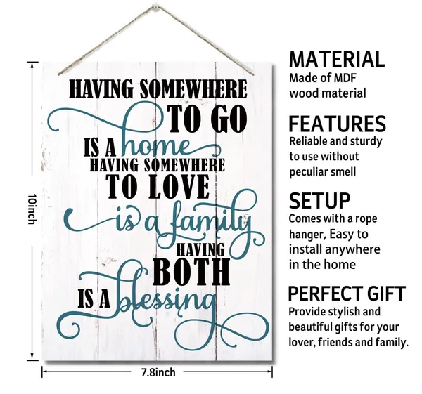 White_Printed_Wood_Plaque_Sign_Wall_Hanging,_Home_Wall_Decor_Having_Somewhere_To_Go_Rustic_Hanging_Wall_Plaque_Wood_Signs,_Housewarming_Gifts,_Blessed_Family_Sign
