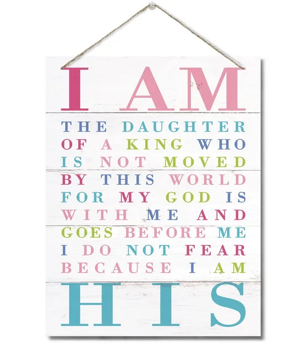 White_Religious_Inspirational_Quote_Bible_Verse_Wall_Art_Decor_Sign,_Hanging_Printed_Wall_Plaque_Wood_Signs,_Christian_Scripture_Print_Decor_|_For_Girls_Room,_Bedroom,_Gifts_|_For_Daughter_Women_10X7.8Inch
