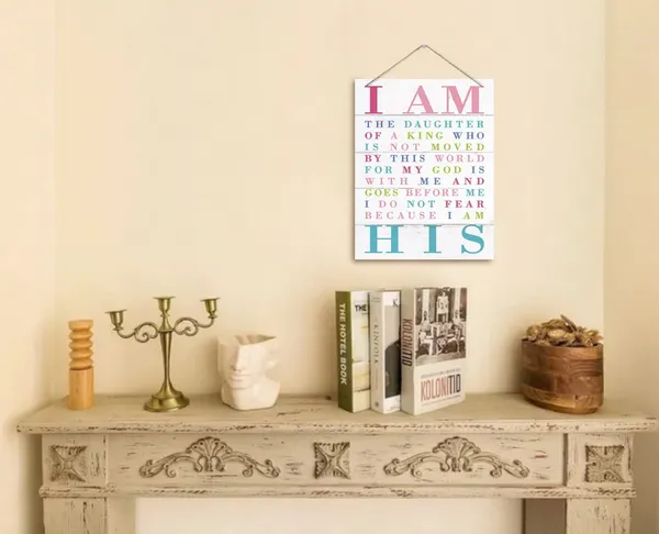 White_Religious_Inspirational_Quote_Bible_Verse_Wall_Art_Decor_Sign,_Hanging_Printed_Wall_Plaque_Wood_Signs,_Christian_Scripture_Print_Decor_|_For_Girls_Room,_Bedroom,_Gifts_|_For_Daughter_Women_10X7.8Inch