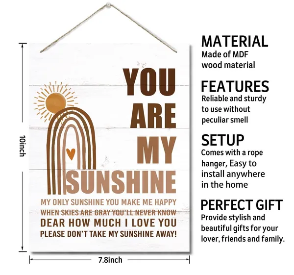 Multicolor_Inspirational_Wood_Art_Signs,_You_Are_My_Sunshine,_Boho_Decor_Wall_Art_Sign,_Hanging_Printed_Wall_Plaque_Wood_Signs,_Farmhouse_Decor,_Home_Decor,_Gift_|_For_Home_And_Office_Decor_10_X_7.8_Inch