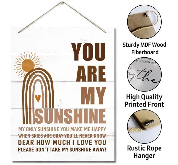 Multicolor_Inspirational_Wood_Art_Signs,_You_Are_My_Sunshine,_Boho_Decor_Wall_Art_Sign,_Hanging_Printed_Wall_Plaque_Wood_Signs,_Farmhouse_Decor,_Home_Decor,_Gift_|_For_Home_And_Office_Decor_10_X_7.8_Inch
