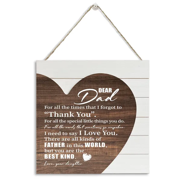 White_Dad_Gifts_From_Daughter,_Wooden_Plaque_Heart_Sign,_Dad_Heart_Plaque_Sign_|_For_Home_Decor,_Wall_Decor_Art,_Father'S_Day_Gift_|_For_Best_Dad,_Birthday_Gift,_Sentimental_Dad_Poem,_Thank_You_Gift_|_For_Dad