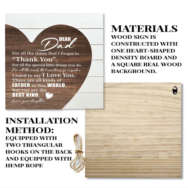 White_Dad_Gifts_From_Daughter,_Wooden_Plaque_Heart_Sign,_Dad_Heart_Plaque_Sign_|_For_Home_Decor,_Wall_Decor_Art,_Father'S_Day_Gift_|_For_Best_Dad,_Birthday_Gift,_Sentimental_Dad_Poem,_Thank_You_Gift_|_For_Dad