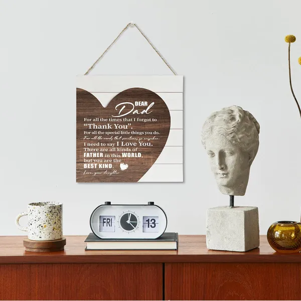 White_Dad_Gifts_From_Daughter,_Wooden_Plaque_Heart_Sign,_Dad_Heart_Plaque_Sign_|_For_Home_Decor,_Wall_Decor_Art,_Father'S_Day_Gift_|_For_Best_Dad,_Birthday_Gift,_Sentimental_Dad_Poem,_Thank_You_Gift_|_For_Dad