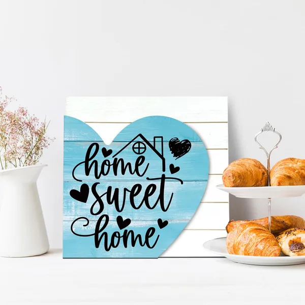 White_Heart_Sign_|_For_Wall,_Home_Sweet_Home_Sign,_Wooden_Plaque_Heart_Sign_9.8_X_9.8_Inches,_Gate_Door_Hanger_Indoor_Outdoor,_Heart_Shape_Decor,_Welcome_Home_Decor_|_For_Front_Door,_Housewarming_Decor
