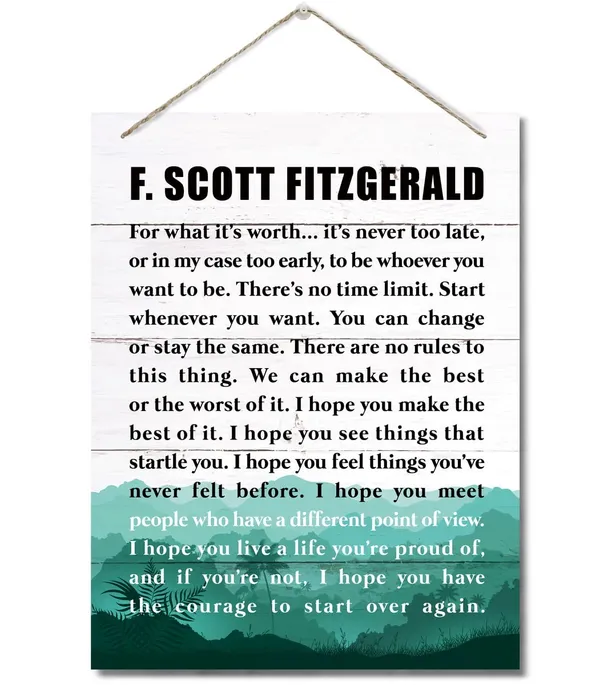 White_Inspirational_Wood_Art_Signs,_F._Scott_Fitzgerald_Wall_Sign,_Hanging_Printed_Wall_Plaque_Wood_Signs,_Home_Decor,_Motivational_Wood_Signs,_Gift_|_For_Men_And_Women_Home_School_&_Office_10_X_7.8_Inch