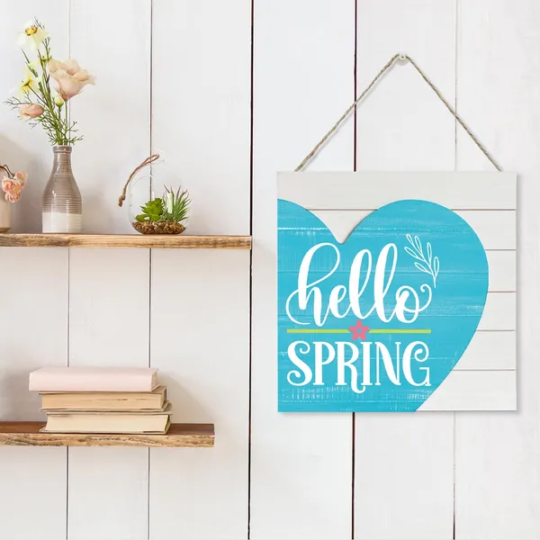White_Heart_Sign_|_For_Wall,_Hello_Spring_Sign,_Wooden_Plaque_Heart_Sign_9.8_X_9.8_Inches,_Heart_Shape_Spring_Door_Hanger,_Spring_Wall_Decor_|_For_Front_Door_Porch,_Spring_Decor_Sign,_Farmhouse_Home_Decor