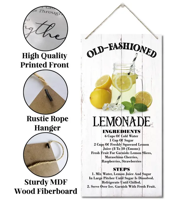 White_Old-Fashioned_Lemonade_Sign_Decor,_Hanging_Wood_Sign_Home_Decorative,_Printed_Wood_Wall_Art_Sign,_Lemon_Sign,_Summer_Sign,_Wooden_Hanging_Sign,_Farmhouse_Kitchen_Wall_Decor,_Home_Bar_Decor_Sign