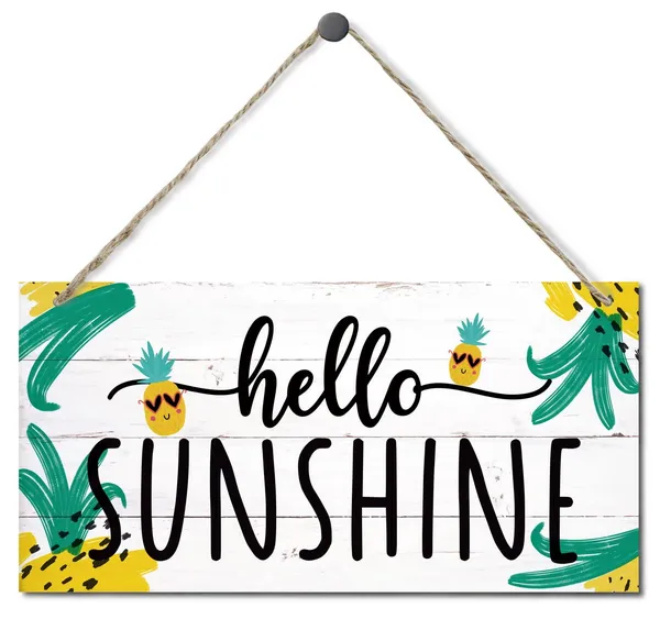 White_Hello_Sunshine_Pineapple_Sign_Decor,_Hanging_Wood_Sign_Home_Decorative,_Printed_Wood_Wall_Art_Sign,_Rustic_Welcome_Sign_Farmhouse,_Summer_Home_Decor,_Kitchen_Dining_Room_Front_Door_Wall_Decoration