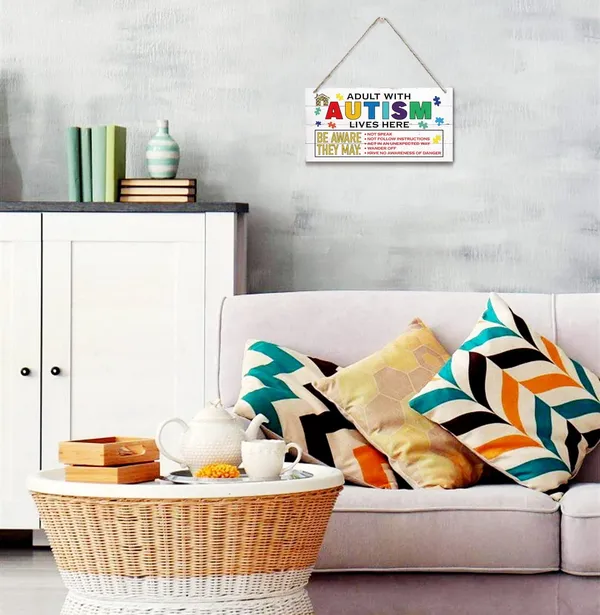 White_Adult_With_Autism_Lives_Here_Sign,_Hanging_Wood_Sign_Home_Decorative,_Printed_Wood_Wall_Art_Sign,_Rustic_Autism_Sign,_Autism_Door_Hanging_Sign,_Autistic_Support_Decorative_Plaque_12_*_6Inch