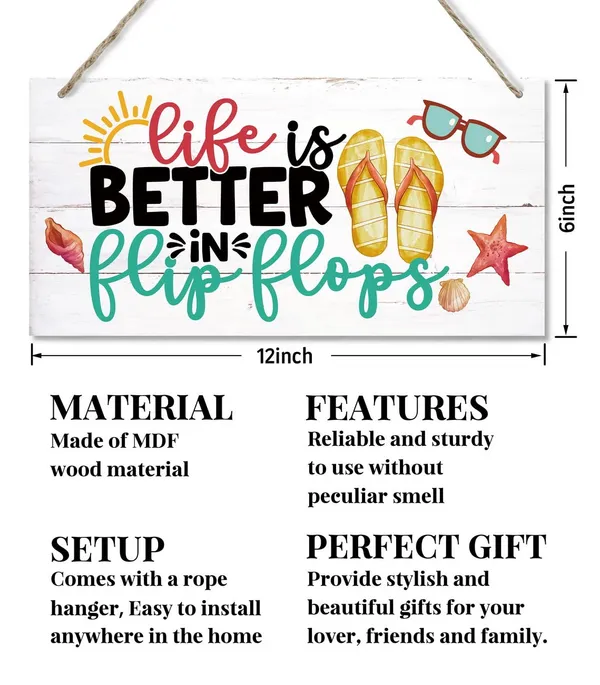 White_Life_Is_Better_In_Flip_Flops_Sign_Decor,_Hanging_Wood_Sign_Home_Decorative,_Printed_Wood_Wall_Art_Sign,_Summer_Sign,_Seaside_Cottage_Decor,_Beach_House_Decor_Indoor_Or_Outdoor,_Home_Decor_Sign