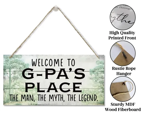 White_Vintage_Style_Sign,_Welcome_To_G-Pa'S_Place_The_Man,_The_Myth,_The_Legend._Hanging_Wood_Sign_Home_Decorative,_Printed_Wood_Wall_Art_Sign,_Fathers_Day_Gift_|_For_Grandpa_12X6_Inch
