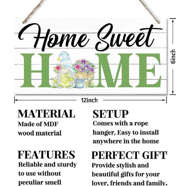 White_Spring_Decoration,_Home_Sweet_Home_Sign,_Hanging_Wood_Sign_Home_Decorative,_Spring_Summer_Welcome_Signs,_Welcome_Home_Door_Hanger_Indoor_Outdoor,_Rustic_Wall_Decor,_Home_Decor_|_For_Front_Door_Porch