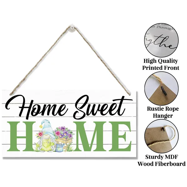 White_Spring_Decoration,_Home_Sweet_Home_Sign,_Hanging_Wood_Sign_Home_Decorative,_Spring_Summer_Welcome_Signs,_Welcome_Home_Door_Hanger_Indoor_Outdoor,_Rustic_Wall_Decor,_Home_Decor_|_For_Front_Door_Porch