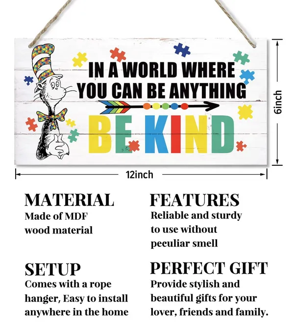 White_In_A_World_Where_You_Can_Be_Anything_Be_Kind_Decor_Sign,_Hanging_Wood_Sign_Home_Decorative,_Printed_Wood_Wall_Art_Sign,_Autism_Wall_Decor,_Rustic_Autism_Family_Decor,_Autistic_Hanging_Decor_12*6Inch
