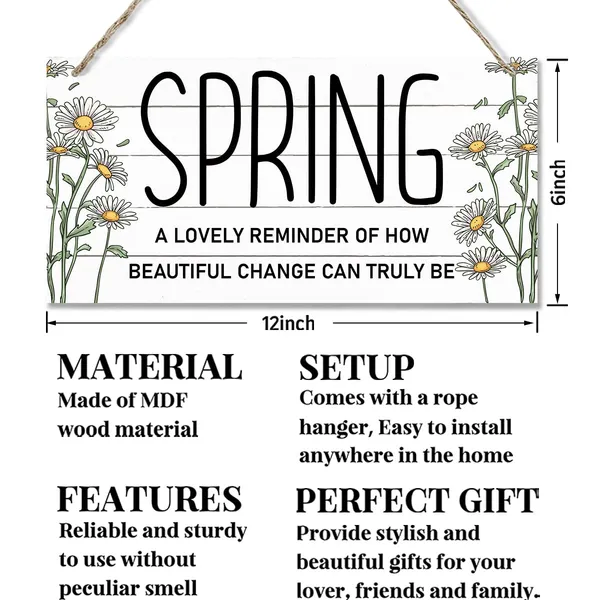 White_Spring_Decoration,_Hanging_Wood_Sign_Home_Decorative,_Spring_Quotes_Door_Sign,_Rustic_Spring_Door_Decoration,_Wall_Decor_Art,_Farmhouse_Wood_Wall_Plaque,_Spring_Home_Party_Decor_Ornaments