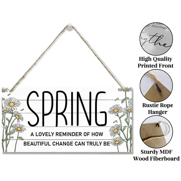 White_Spring_Decoration,_Hanging_Wood_Sign_Home_Decorative,_Spring_Quotes_Door_Sign,_Rustic_Spring_Door_Decoration,_Wall_Decor_Art,_Farmhouse_Wood_Wall_Plaque,_Spring_Home_Party_Decor_Ornaments
