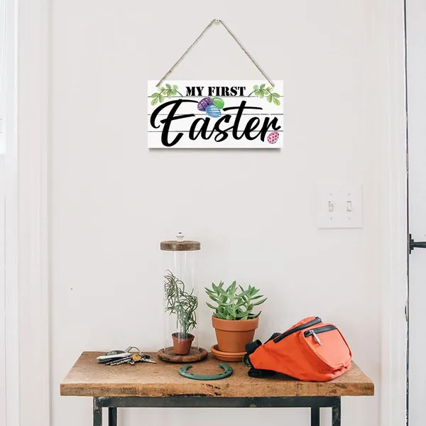 White_Easter_Wood_Sign_-_My_1St_Easter,_Hanging_Wood_Sign_Home_Decorative,_Printed_Wood_Wall_Sign,_Easter_Nursery_Decor,_First_Time_Easter_Party_Decor_Hanging_Sign,_Farmhouse_Easter_Decoration
