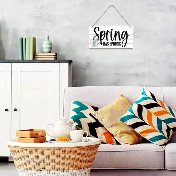 White_Spring_Decoration,_Hanging_Wood_Sign_Home_Decorative,_Floral_Spring_Door_Hanger,_Spring_Wall_Decor_Art,_Home_Decor_Accents_|_For_Front_Door,_Farmhouse_Wood_Wall_Plaque_-_Spring_Has_Sprung