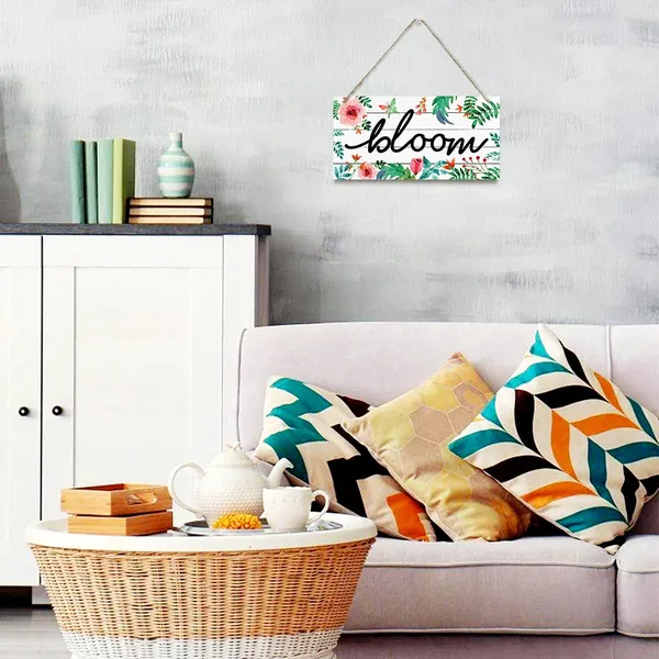 White_Spring_Decoration,_Bloom_Sign_Decor,_Hanging_Wood_Sign_Home_Decorative,_Floral_Decor,_Rustic_Door_Sign,_Spring_Summer_Seasonal_Decor_Sign,_Home_Wall_Decor,_Farmhouse_Wood_Wall_Hanging_Plaque