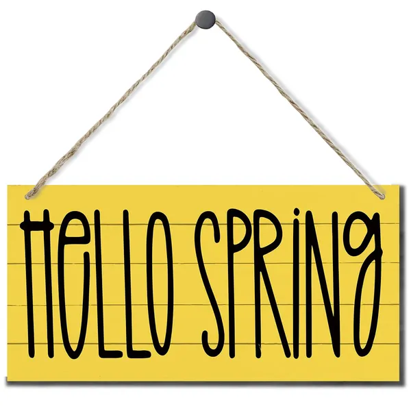 White_Spring_Decoration,_Hanging_Wood_Sign_Home_Decorative,_Rustic_Wood_Decor,_Farmhouse_Home_Decor_|_For_Front_Door_Porch_Entryway,_Farmhouse_Wall_Hanging_Plaque,_Hello_Spring_Hanging_Sign