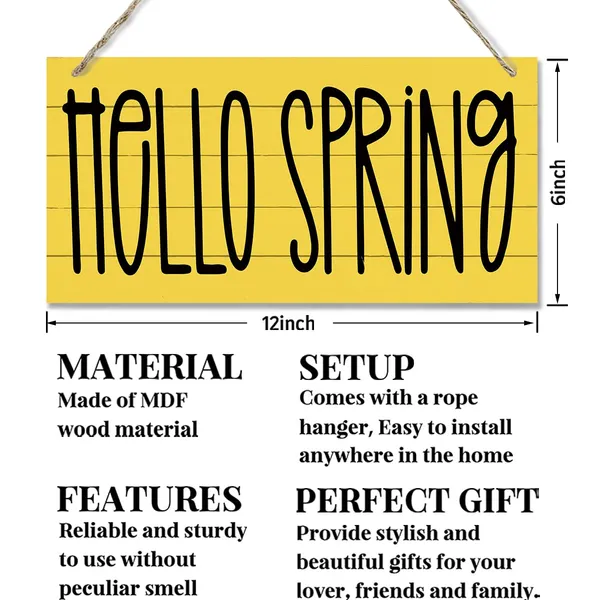 White_Spring_Decoration,_Hanging_Wood_Sign_Home_Decorative,_Rustic_Wood_Decor,_Farmhouse_Home_Decor_|_For_Front_Door_Porch_Entryway,_Farmhouse_Wall_Hanging_Plaque,_Hello_Spring_Hanging_Sign