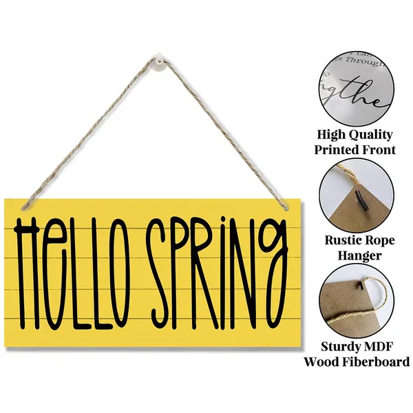 White_Spring_Decoration,_Hanging_Wood_Sign_Home_Decorative,_Rustic_Wood_Decor,_Farmhouse_Home_Decor_|_For_Front_Door_Porch_Entryway,_Farmhouse_Wall_Hanging_Plaque,_Hello_Spring_Hanging_Sign