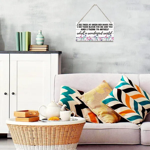 White_Spring_Decoration,_Hanging_Wood_Sign_Home_Decorative,_Colorful_Flowers_Dragonfly_Decor,_Inspirational_Wall_Decor,_Living_Room_Decor_Accents,_Farmhouse_Wood_Wall_Plaque_-_What_A_Wonderful_World
