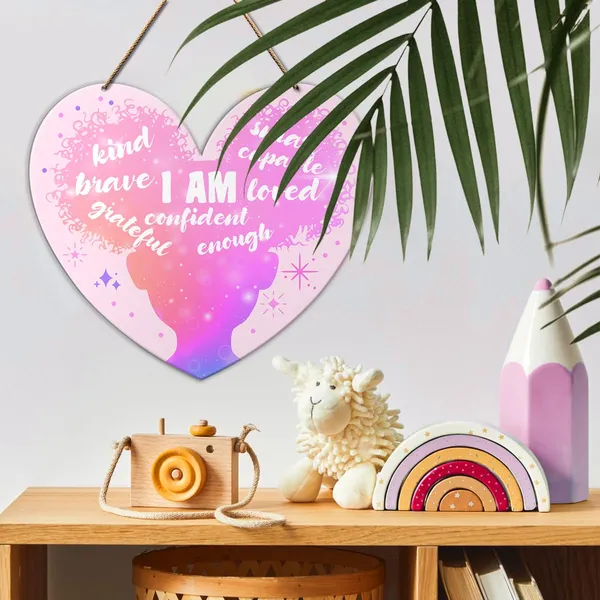 Pink_&__Black_Black_Girls_Positive_Affirmations_Wall_Decor,_Motivational_Black_Girls_Wall_Art_Baby_Kids_Bedroom_Nursery_Pink_Decor_Inspirational_African_American_Girl_Hanging_Wooden_Sign_Decoration,_I_Am_Capable