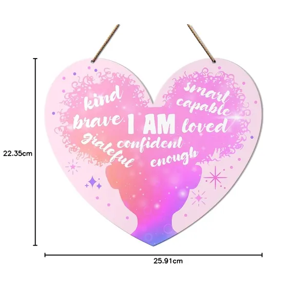 Pink_&__Black_Black_Girls_Positive_Affirmations_Wall_Decor,_Motivational_Black_Girls_Wall_Art_Baby_Kids_Bedroom_Nursery_Pink_Decor_Inspirational_African_American_Girl_Hanging_Wooden_Sign_Decoration,_I_Am_Capable