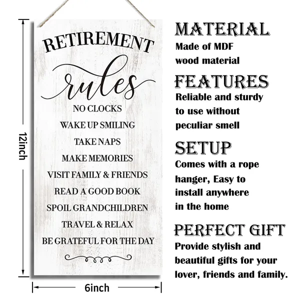 Multicolor_Retirement_Rules_Sign,_Funny_Retirement_Saying_Sign,_Decorative_Wood_Hanging_Wood_Plaque,_Retirement_Party_Decor,_Wall_Decor_Art,_Retirement_Gift_|_For_Parents,_Grandparents,_Friends_Or_Colleagues