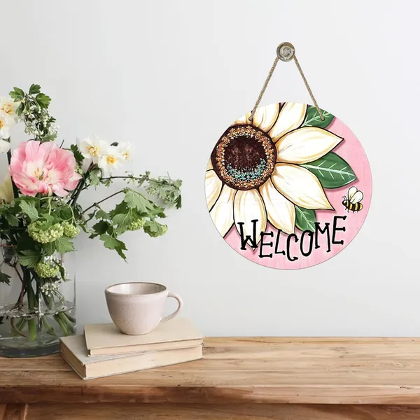 Multicolor_Bolisom_Welcome_Spring_Summer_Sunflower_Front_Door_Sign,_Floral_Bee_Pink_Wood_Door_Hanger_Outdoor_Outside_Porch_Decor,_Seasonal_Wooden_Wreath_Indoor_Wall_Hanging_Decoration