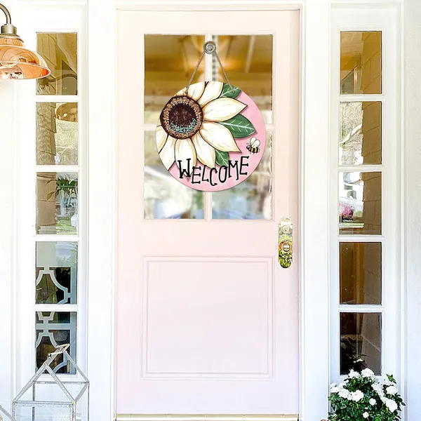 Multicolor_Bolisom_Welcome_Spring_Summer_Sunflower_Front_Door_Sign,_Floral_Bee_Pink_Wood_Door_Hanger_Outdoor_Outside_Porch_Decor,_Seasonal_Wooden_Wreath_Indoor_Wall_Hanging_Decoration