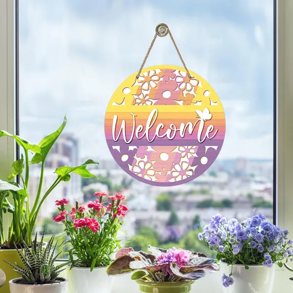 Multicolor_Bolisom_Welcome_Spring_Summer_Flower_Front_Door_Sign,_Floral_Butterfly_Colorful_Wood_Door_Hanger_Outdoor_Outside_Porch_Decor,_Seasonal_Wooden_Wreath_Indoor_Wall_Hanging_Decoration