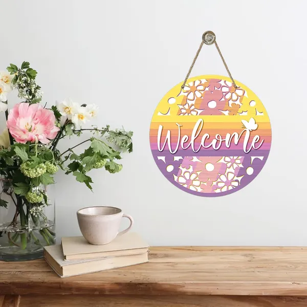 Multicolor_Bolisom_Welcome_Spring_Summer_Flower_Front_Door_Sign,_Floral_Butterfly_Colorful_Wood_Door_Hanger_Outdoor_Outside_Porch_Decor,_Seasonal_Wooden_Wreath_Indoor_Wall_Hanging_Decoration