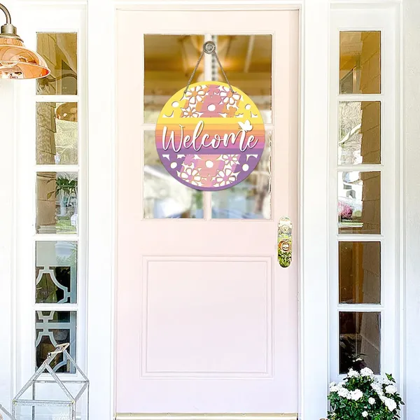 Multicolor_Bolisom_Welcome_Spring_Summer_Flower_Front_Door_Sign,_Floral_Butterfly_Colorful_Wood_Door_Hanger_Outdoor_Outside_Porch_Decor,_Seasonal_Wooden_Wreath_Indoor_Wall_Hanging_Decoration
