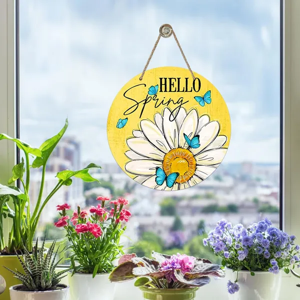 Multicolor_Bolisom_Hello_Spring_Daisy_Flower_Yellow_Front_Door_Sign,_Floral_Blue_Butterfly_Wood_Door_Hanger_Outdoor_Outside_Porch_Decor,_Seasonal_Wooden_Wreath_Indoor_Wall_Hanging_Decoration