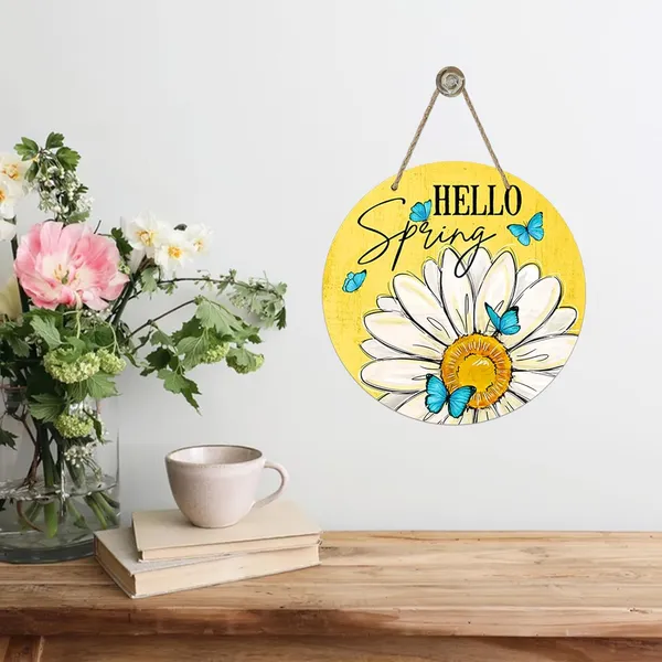 Multicolor_Bolisom_Hello_Spring_Daisy_Flower_Yellow_Front_Door_Sign,_Floral_Blue_Butterfly_Wood_Door_Hanger_Outdoor_Outside_Porch_Decor,_Seasonal_Wooden_Wreath_Indoor_Wall_Hanging_Decoration