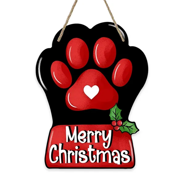 Red_Bolisom_Merry_Christmas_Dog_Cat_Paw_Front_Door_Sign,_Xmas_Wood_Door_Hanger_Outdoor_Outside_Porch_Decor,_Holiday_Wooden_Wreath_Indoor_Wall_Hanging_Decoration_Pet_Lover_Gifts