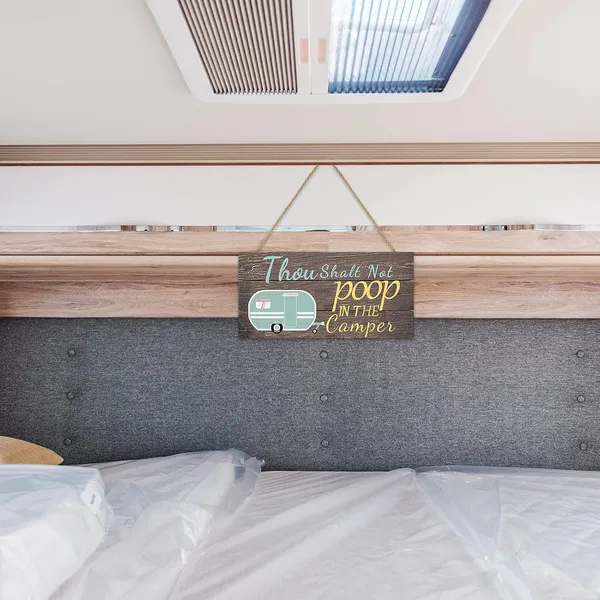 Multicolor_Jetec_Thou_Shalt_Not_Poop_In_The_Camper_Sign_No_Ppoping_Wood_Hanging_Sign_Funny_No_Pooping_Wooden_Decor_Sign_11.8_X_5.9_Inch_Travel_Trailer_Wall_Art_Sign_|_For_Home_Farmhouse_Wall_Indoor_Outdoor_Decor