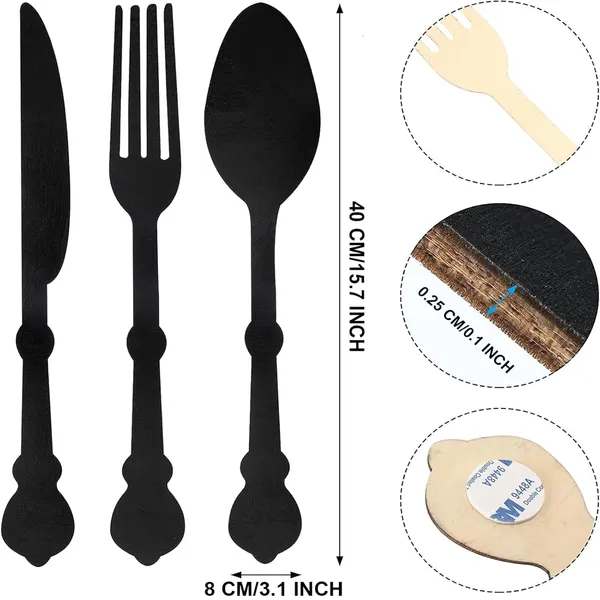 Black_Large_|_Fork_Knife_Spoon_Set_Wall_Decor_Rustic_Wooden_Kitchen_Utensils_Wall_Sign_Wall_Hanging_Wood_Sign_Farmhouse_Wooden_Wall_Plaque_|_For_Home_Dining_Living_Room_Decor_(Black)