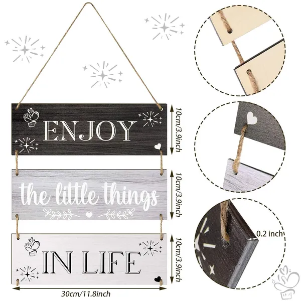 Multicolor_Jetec_Enjoy_The_Little_Things_In_Life_Quote_Wall_Decor_Family_Hanging_Wall_Sign_Rustic_Wooden_Hanging_Wall_Decor_Board_Decorative_Wood_Plank_Hanging_Sign_|_For_Living_Room_Bedroom_Outdoor