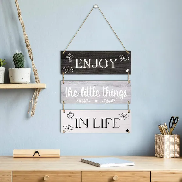 Multicolor_Jetec_Enjoy_The_Little_Things_In_Life_Quote_Wall_Decor_Family_Hanging_Wall_Sign_Rustic_Wooden_Hanging_Wall_Decor_Board_Decorative_Wood_Plank_Hanging_Sign_|_For_Living_Room_Bedroom_Outdoor