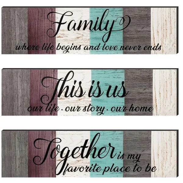 Multicolor_3_Pieces_This_Is_Us_Sign_Rustic_Family_Home_Decor_Wooden_Sign_Together_Hanging_Wall_Decorations_|_For_Living_Room_Kitchen_Bedroom_Laundry_Bathroom_Office_House_Warming(Dark_Brown,_Red,_Beige,_Blue)