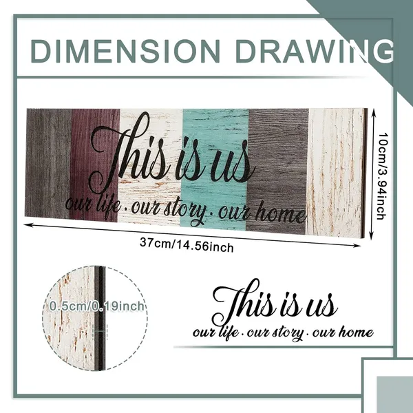 Multicolor_3_Pieces_This_Is_Us_Sign_Rustic_Family_Home_Decor_Wooden_Sign_Together_Hanging_Wall_Decorations_|_For_Living_Room_Kitchen_Bedroom_Laundry_Bathroom_Office_House_Warming(Dark_Brown,_Red,_Beige,_Blue)