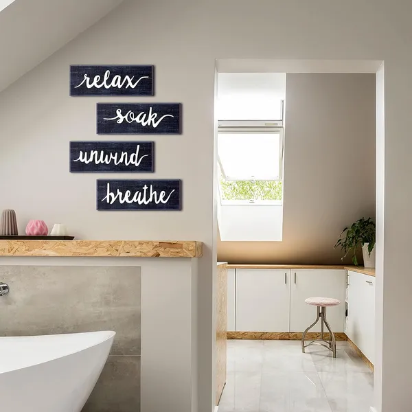 Dark_Blue_4_Pieces_Farmhouse_Bathroom_Wall_Decors_Relax_Soak_Unwind_Breathe_Signs_Rustic_Bathroom_Wooden_Signs_Funny_Rustic_Bathroom_Wall_Art_Vintage_Wooden_Decor_|_For_Laundry_Room_Bathroom_(Dark_Blue)