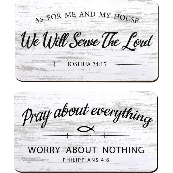 Brown_2_Pieces_As_|_For_Me_And_My_House_We_Will_Serve_The_Lord_Rustic_Wood_Sign_Pray_About_Everything,_Worry_About_Nothing_Bible_Verse_Wall_Decor_Hanging_Sign_Art_Sign_|_For_Bedroom_Living_Room_Office